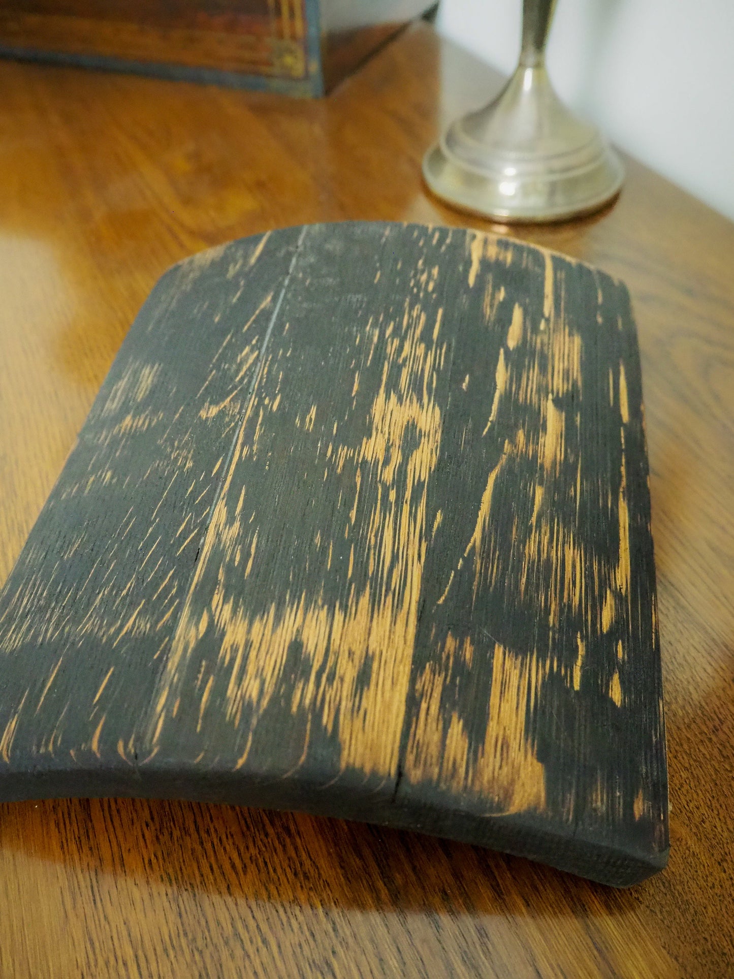 Rustic Handmade Fruit Serving Bowl Plate made using an Oak Whisky Barrel