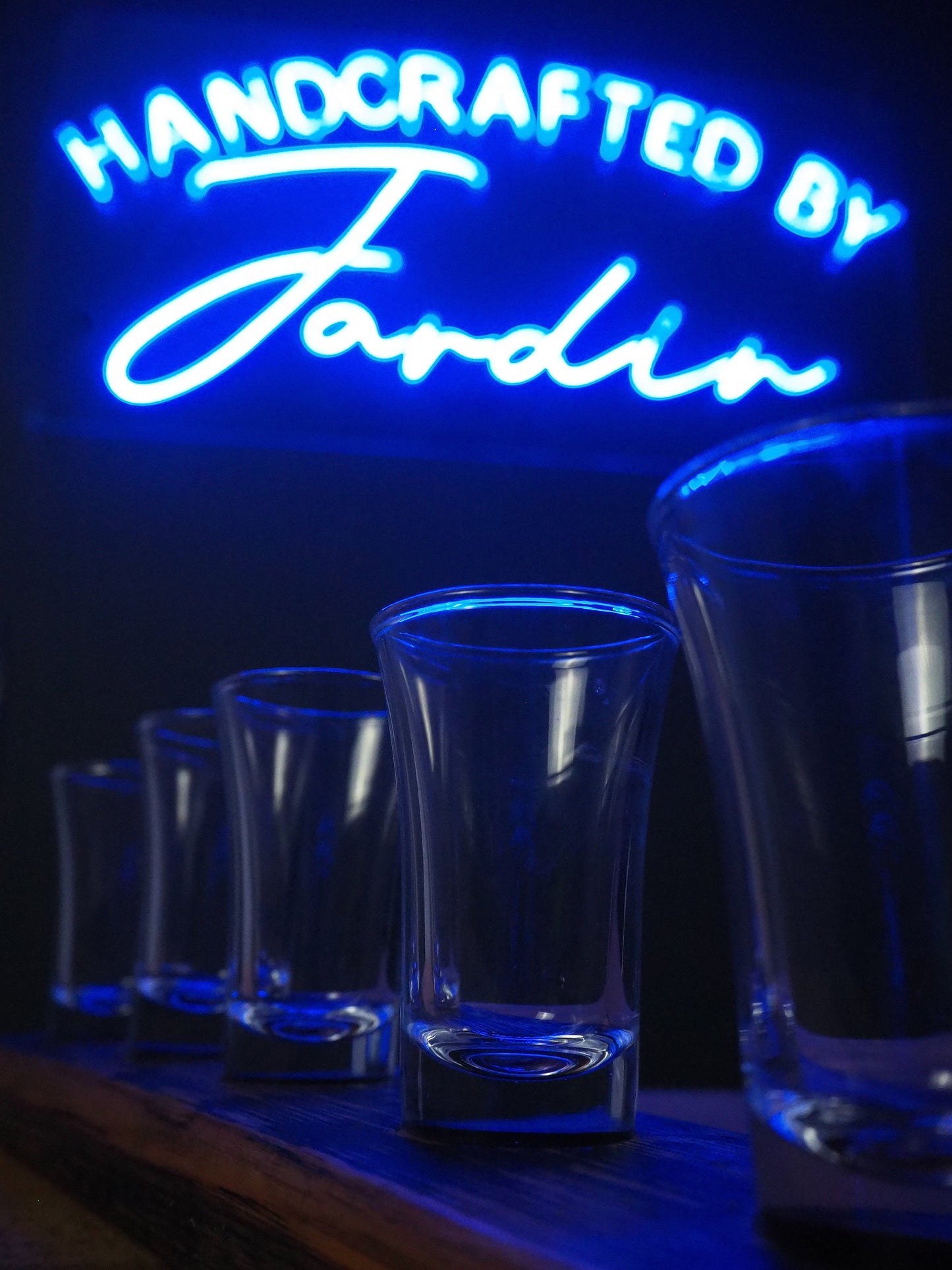 Rustic Handmade Shot Glass Paddle Gift made using an Oak Whisky Barrel - Includes Shot Glasses