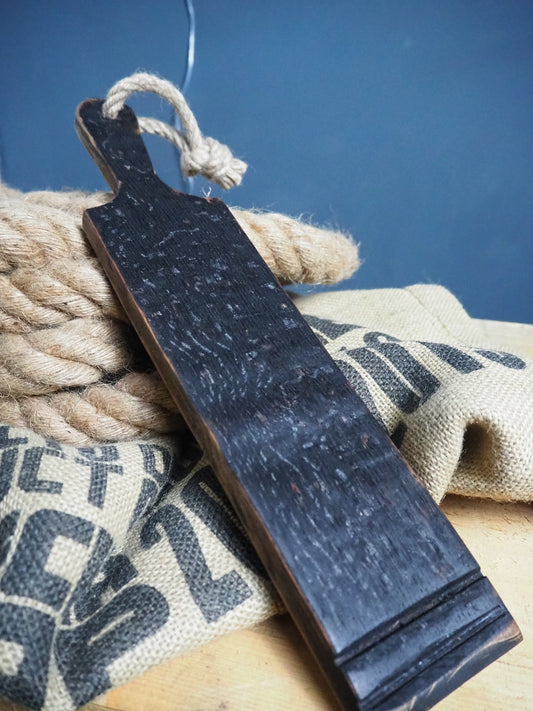 Rustic Handmade Serving Board Paddle gift made using an Oak Whisky Barrel Stave