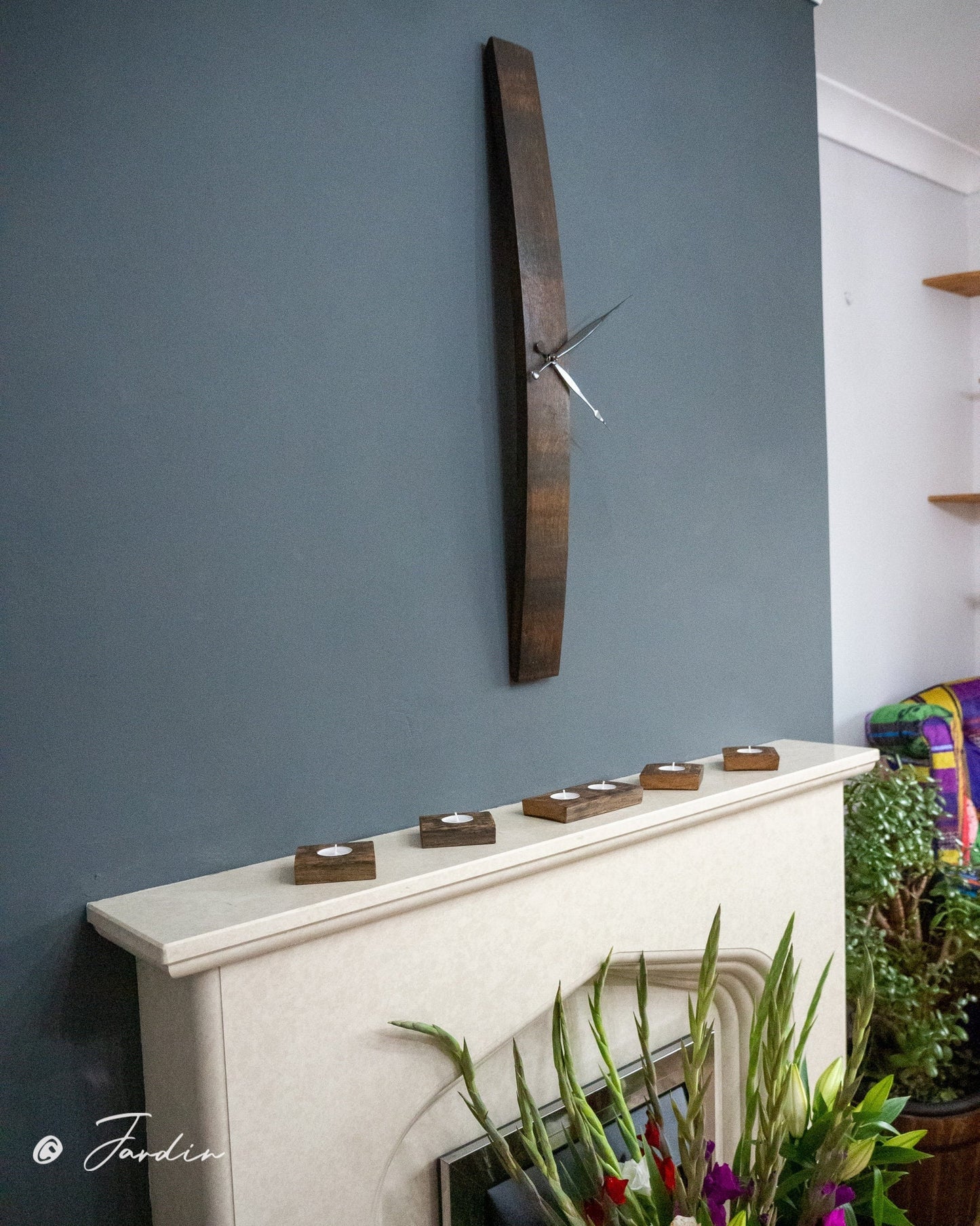 Oak Whisky Barrel Stave Rustic Clock - Handcrafted to order by handcraftedbyjardin